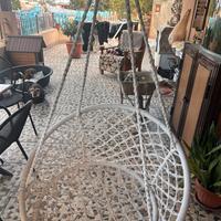 Sedia a dondolo con cuscino