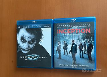 Film bluray inception + batman cavaliere oscuro