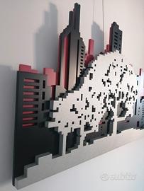 Quadro Sky line moderno L.A.S.