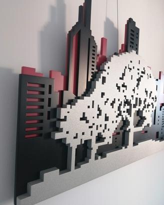 Quadro Sky line moderno L.A.S.