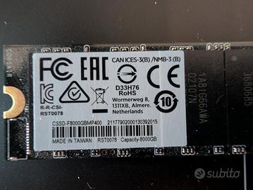 Corsair MP400 8TB m.2  Nvme SSD