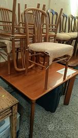 tavolo allungabile e sedie