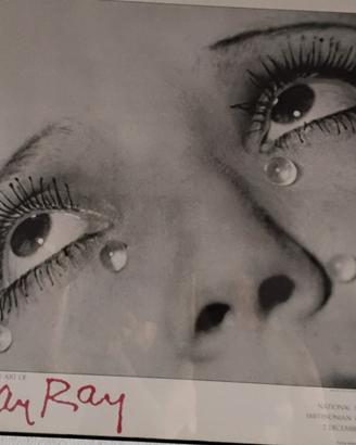 Poster manifesto mostra Man Ray 1988