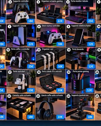 Accessori gaming , personalizzati - Stampa 3D