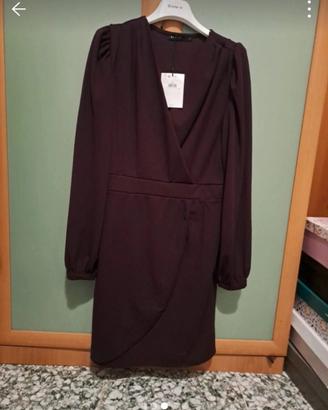 Abito corto vinaccio