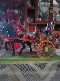 carretto siciliano grande soprammobile 