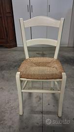 sedie vintage riverniciate legno