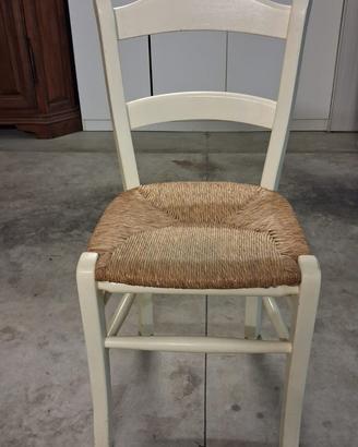 sedie vintage riverniciate legno