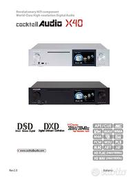 MANUALI ITALIANO istruzioni Cocktail Audio X40 X45
