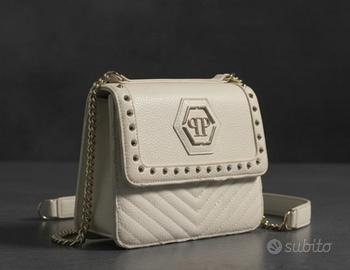 Borsa a Tracolla Philipp Plein Bianca  Gold