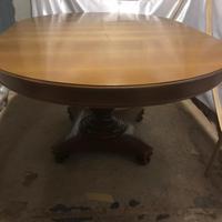 Tavolo rotondo allungabile anni '70