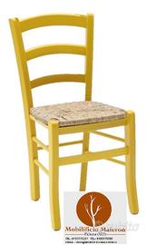 Sedie Bar Pizzeria Color Giallo Anilina cod 3011