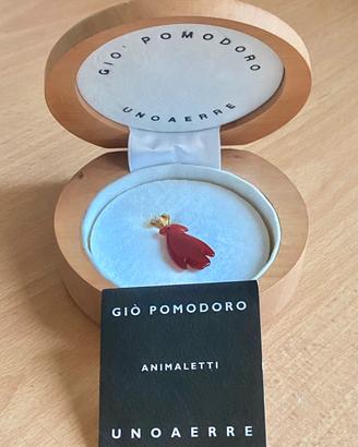 Gio Pomodoro:Titolo Animaletto in oro e giada