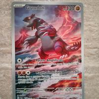 Pokémon carta Groudon full art  PAR 199