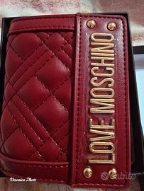 portafoglio love moschino bordeaux 