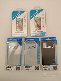 Samsung Galaxy A71 cover+vetro
