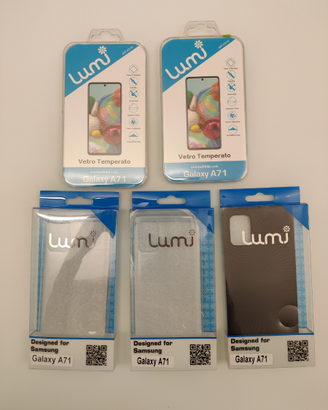 Samsung Galaxy A71 cover+vetro