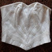Abito da sposa seta corpino e gonna usato