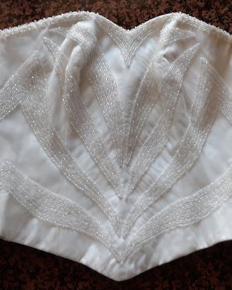 Abito da sposa seta corpino e gonna usato