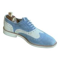 Scarpa stringata brogue Hoban camoscio bicolore az