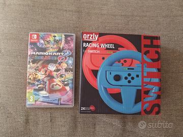 Mario kart 8 deluxe + volanti Nintendo switch