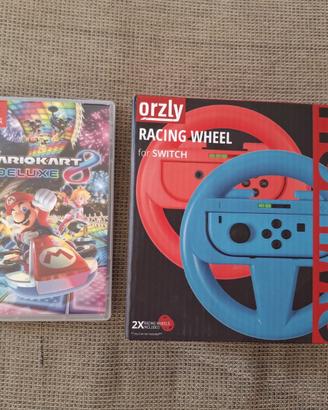 Mario kart 8 deluxe + volanti Nintendo switch