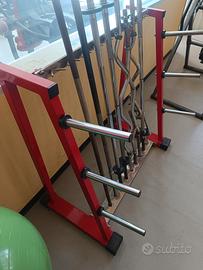 Rastrelliera porta bilancieri compresi i bilancier