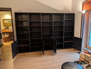libreria Besta Ikea marrone-nero 300x40 h192