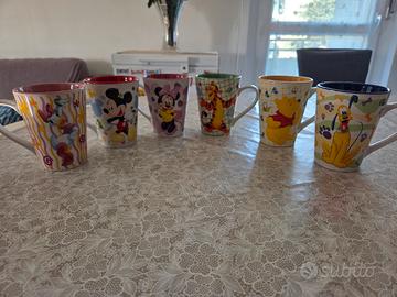 set 6 tazze mug disney collezione Nestle 