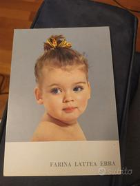 Cartolina pubblicitaria Farina lattea Erba