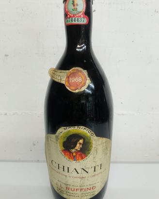 bottiglia di vino Chianti il Ruffino 