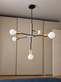 lampadario moderno in metallo nuovo