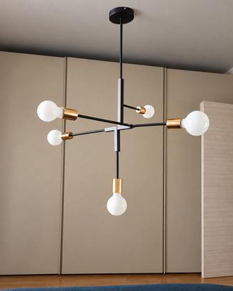 lampadario moderno in metallo nuovo