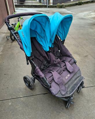 Passeggino gemellare 0+ e 2 navicelle Babymonster