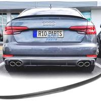 SPOILER PER AUDI A4 B9 SEDAN 15-18 IN CARBONIO