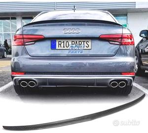 SPOILER PER AUDI A4 B9 SEDAN 15-18 IN CARBONIO