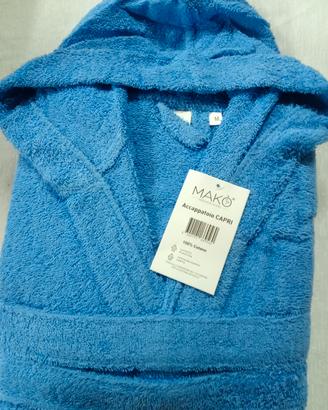 accappatoio unisex blu tgM