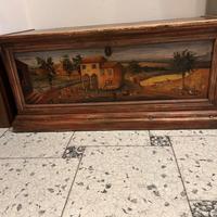 Cassapanca legno arte povera