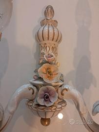 Lampade applique in ceramica capodimonte