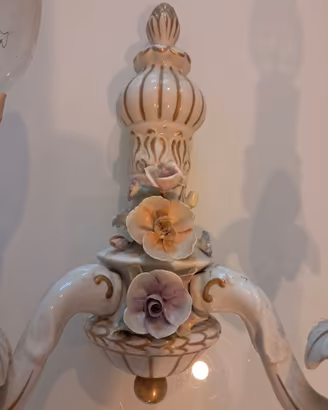 Lampade applique in ceramica capodimonte