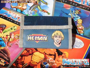 Vintage MASTERS He Man 1987 PORTAFOGLIO + QUADERNI