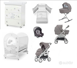 Kit Neonato: Cameretta Erbesi Tobia+Trio inglesina