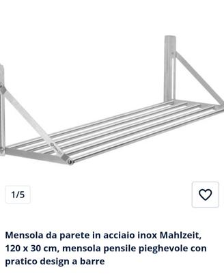 mensola acciaio inox mahlzelt