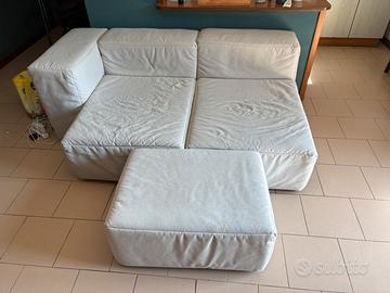 Divano 2 posti con chaise longue