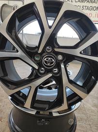 4 CERCHI 18" ORIGINALI TOYOTA ET50 PW457-10001