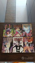 lotto stock fumetti manga fortified school 1-2-3-4