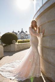 Abito da sposa Pollardi "April" NUOVO con velo