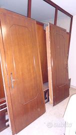2 porte interne in legno Douglas + cassa