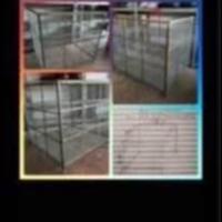 Ceste contenitore in ferro con rete elettrosaldata