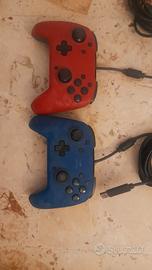 Nr 2 Controllers USB Rosso e Azzurro